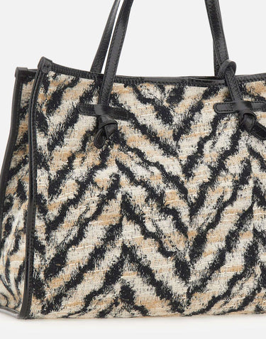 Borsa a spalla "Marcella" BS6850 ZEBRANEROBIANCO MARCELLA CLUB GIANNI CHIARINI 