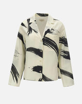 Camicia "Sana" SANA IVORYBLACK LOULOU DE SAISON 