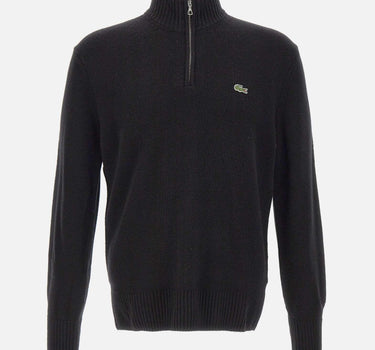 Maglione a collo alto in lana cardata con zip AH3052 031 LACOSTE 