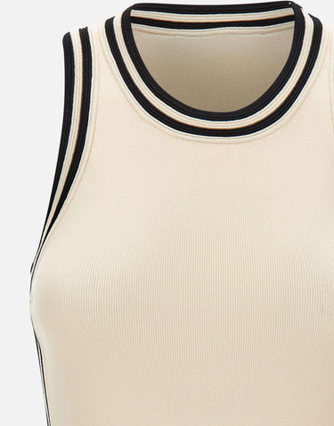 Top con profili a contrasto SP5NT012 1041 KAOS 