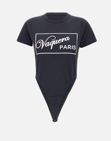 Body in cotone VAQ10U003 BLACK VAQUERA 