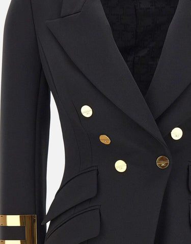 Blazer con placche logo GI26866E2 110 ELISABETTA FRANCHI 