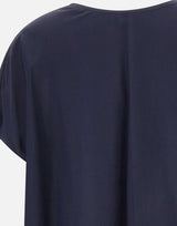 Blusa in misto viscosa e seta SP5NT025 3000 KAOS 