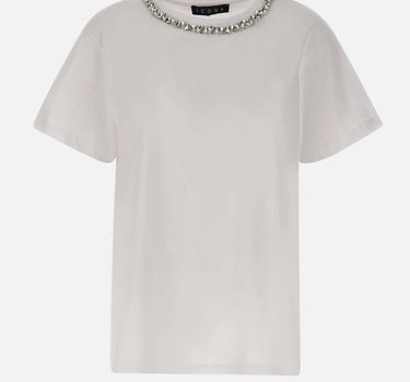 T-shirt con dettaglio gioiello SP5DK001 1019 KAOS 