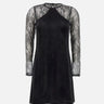 Abito in velluto con pizzo MF5466J4952 22222 LIU-JO 