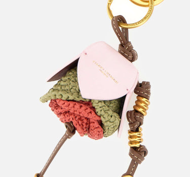 Portachiavi "Straw Flower" PCSTRAWFLOWER01 CUOIOMIX GIANNI CHIARINI 