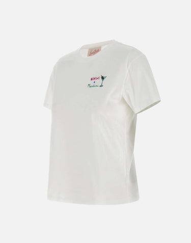 T-shirt  "Emilie Bikini&Martini" in cotone EMI0001 03994H01N MC2 SAINT BARTH 