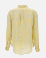 Camicia over in lino a righe 211A96158 002 POLO RALPH LAUREN 
