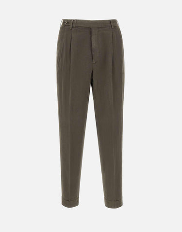 Pantaloni in misto cotone e lino COZTCLZB0CL1 SD61Y177 PT TORINO 