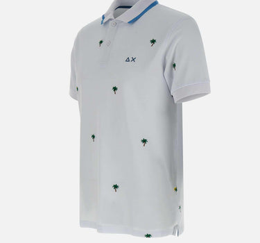 "Full embroidery polo" A35128 01 SUN68 