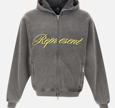 "Script Logo Zip Hoodie" MLM100025 47 REPRESENT 