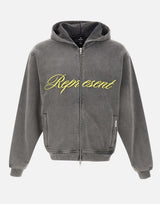 "Script Logo Zip Hoodie" MLM100025 47 REPRESENT 