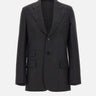 Blazer con revers a tacca 1226WJK007216A BLACK VICTORIA BECKHAM 