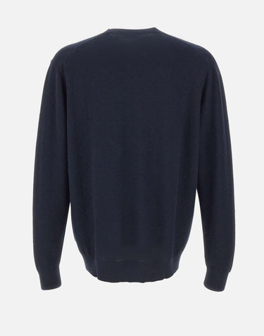 Maglia in cotone con lavorazione a rombi DK17016 BLUNOTTE DIKTAT 