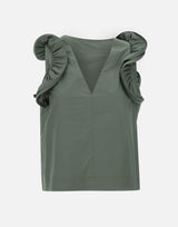 Blusa  in popeline di cotone QP1MR021 5022 KAOS 