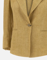 Blazer aderente in lino delavé 2613041092200 003 MARELLA 