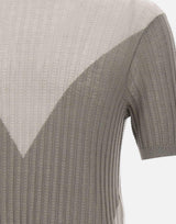 Maglia in misto lana a maniche corte EM004627 AF25250M8120 EMPORIO ARMANI 