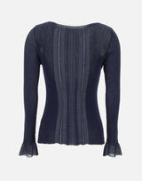 Maglia jacquard in misto cotone see-through WRKE0385 AQ329B0324 ETRO 