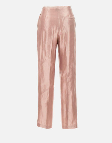 Pantaloni  "Sally" in lino e seta<BR/> SALLY PETAL LOULOU DE SAISON 