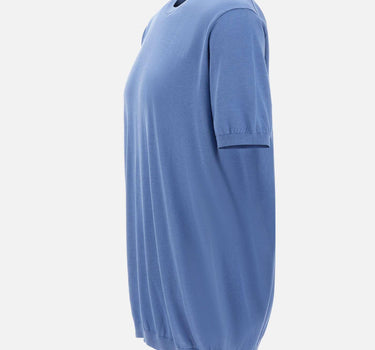 Maglia a maniche corte in misto seta e cotone 300421 015 KANGRA 