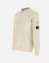 "Merino Wool Felted Crewneck Lens Sweater" 19CMKN198A 110468A103 C.P. COMPANY 
