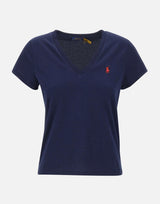 T-shirt a V in cotone 211B14611 008 POLO RALPH LAUREN 
