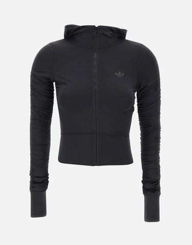 "Ruched Track Top" JW2807 BLACK ADIDAS 