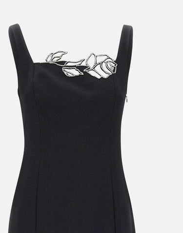 Abito in cady con decoro strass 2A718A N0990 BLUMARINE 