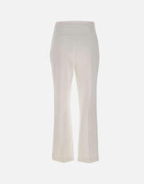 Pantaloni in doppio crêpe stretch con logo charm PA16861E2 360 ELISABETTA FRANCHI 