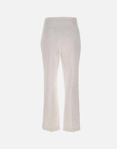 Pantaloni in doppio crêpe stretch con logo charm PA16861E2 360 ELISABETTA FRANCHI 