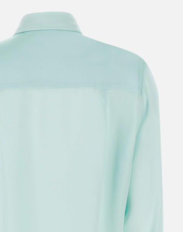 Camicia in seta H225SHRT TEAL HEBE STUDIO 
