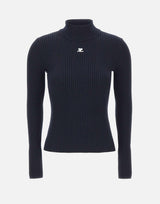 Maglia "Reedition Rib Knit" PERMPU022FI0001 NAVY COURREGES 