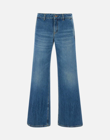 "Low Waist Straight Leg Jean" 1225DJE006499A INDIGO VICTORIA BECKHAM 