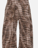Jeans in drill con stampa alligatore PJ31D61E2 644 ELISABETTA FRANCHI 