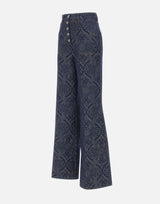 Jeans flare in denim jacquard WRNB0004 99TJEF9S9090 ETRO 