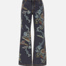 Jeans flare stampa narcisi WRNB0029 AKD39X0811 ETRO 