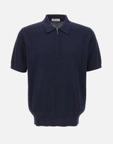 Polo con treccine e mezza zip 302310 038 KANGRA 