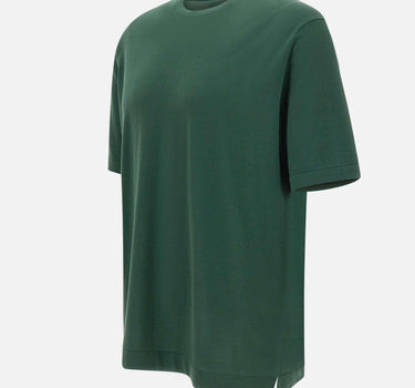 T-shirt girocollo in cotone DK17038 VERDE DIKTAT 