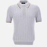 Polo in seta con zip 43128 23510050 GRAN SASSO 