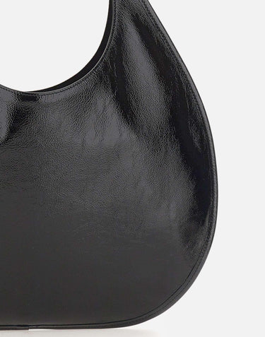 Borsa a spalla "Flat Holy Naplack" 126GSA210CR0043 BLACK COURREGES 