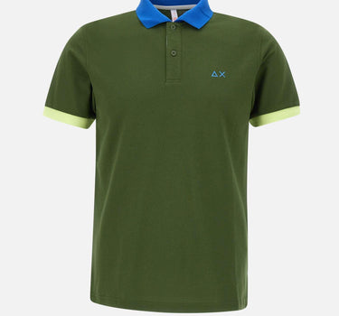 T-shirt "3 color way" in cotone piquet A35116 37 SUN68 
