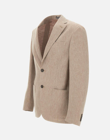 Blazer in lino e seta 25X579 25169490337R CORNELIANI 