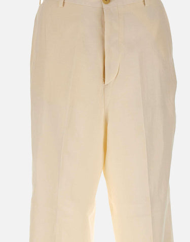 Pantaloni in misto viscosa e lino S6LAMAPA082 036 LANEUS 