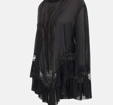 Blusa in georgette con pizzo 2C444A N0990 BLUMARINE 