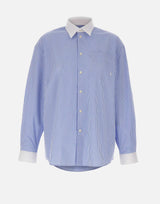 Camicia oversize SRC a righe SI019710302ST02 BLUE SPORTY & RICH 