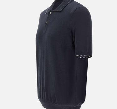Polo in misto seta 43142 16224598 GRAN SASSO 