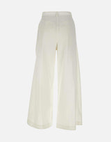 Cotton tuck pants LW251PT17WH 0053 LOW CLASSIC 