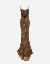 Abito lungo "Ninfea" TM190131B TNV143PAISLEY THE ANDAMANE 