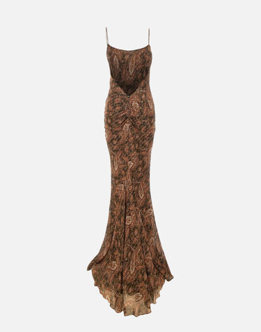 Abito lungo "Ninfea" TM190131B TNV143PAISLEY THE ANDAMANE 