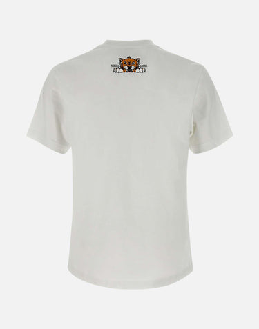 T-shirt "Happy tiger" in cotone FF55TS5334SG 02 KENZO PARIS 